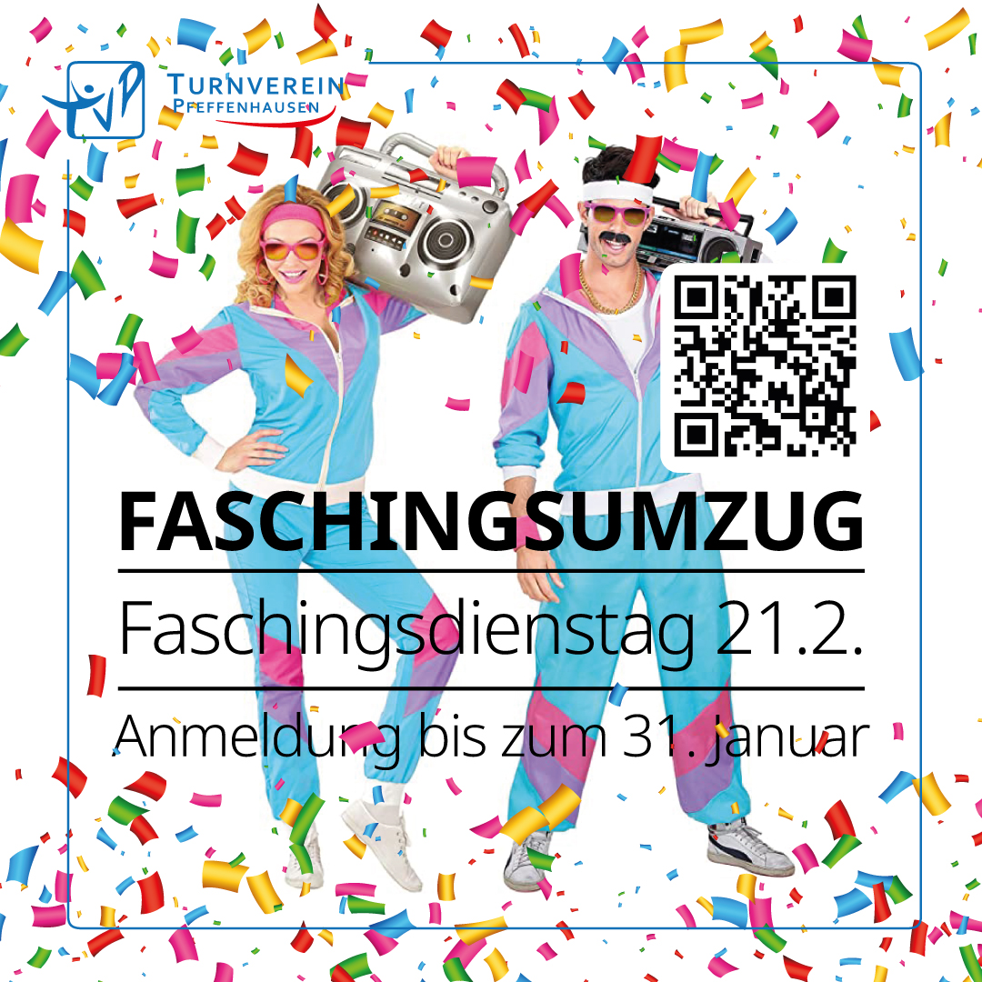 Faschingsumzug am 21.02. – Geht beim TVP mit!